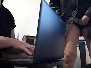 Secret Office Masturbation Near Colleague Sparks Passionate Lesbian Encounter