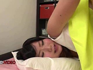 Hot amateur Asian girls enjoy hardcore blowjob and creampie action