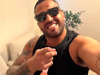 in this brazilian trailer, the tattooed ebony pornstar rides a big cock in cowgirl before rough doggystyle fucking and cunilingus.