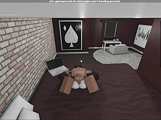 Raw Fucking of Submissive Fan with Creampie in Roblox Studio Condo