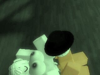 Unexpected Encounter - Stranger Met in Roblox Leads to Wild Riding and Missionary Action Until Cumshot