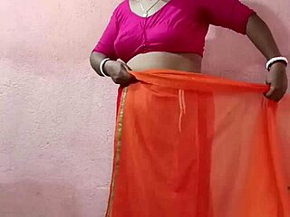 beautiful curvy indian brunette amateur showcases chubby charm in traditional saree part 2