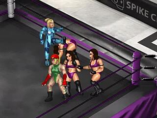 Whoa, check out this intense Fire Pro Wrestling World 18 ryona match with Cammy and Samus battling hard!