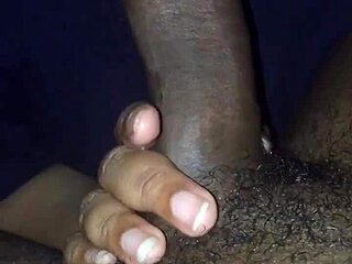Black lover takes massive cock deep in sloppy hood action