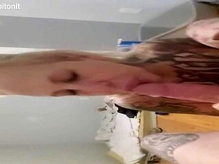 so into this beautiful wife giving sloppy deepthroat blowjob with gagging and ball licking 😍
