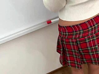 Enticing petite student craves intense teacher roleplay session