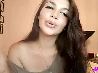 xo bunny brunette latina with blue eyes smoking cigarette blowing smoke in your face