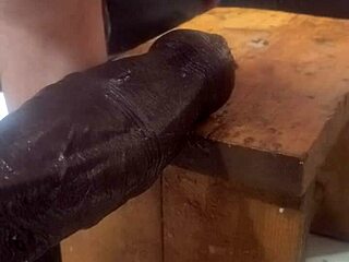 huge hankeys dildos pound ass on homemade fucking machine