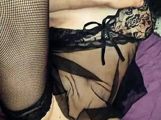 wife looks incredible in stockings at 40 for homemade fun