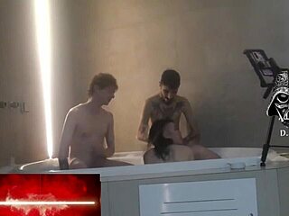i crave that wild threesome action in the motel with curly blonde and brunette