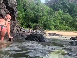 Stranger feeds my sperm to fish publicly on beach 😲