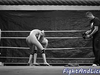 oh wow petite euro wrestles busty les babe in intense catfight showdown!