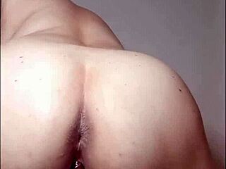 Latina slut masturbates big ass and pussy for voyeur fetish in homemade video