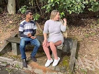 Naughty Latina Milf Fulfills Fetish by Fucking Tight Asshole in Forest Park Quickie with Orgasm