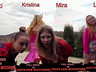 Pussy crève d'envie de baiser MissVicky, teen 18+ jouit avec un gode