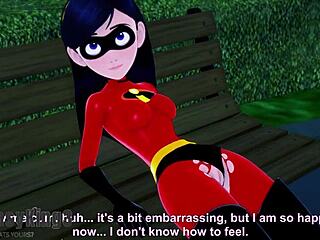Violet Parr uživa kratki seks video v parku iz Incredibles