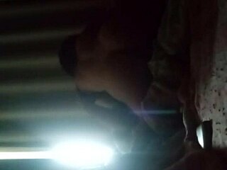 Hot young girl in couple scene