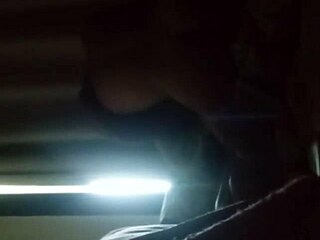 Hot young girl in couple scene