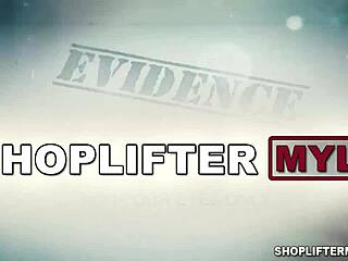 Lisey Sweet ladrona milf pillada robando joyas escapa follando con poli 😈