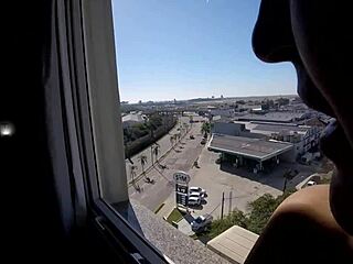 Sarada Naked At Hotel Window Voyeur Creampie