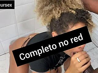 Latina Fucks Hidden in Bathroom