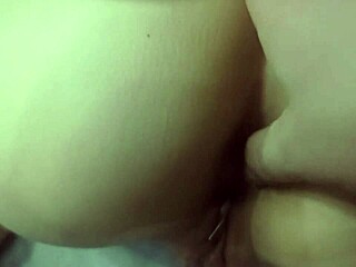 Hard fucking from behind, cum on ass!