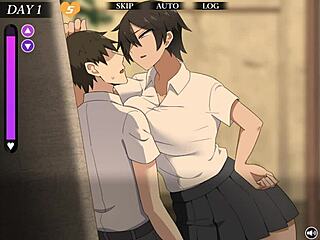 Confession game in anime style