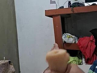 Exhibitionist flashes and reaches orgasm in public display