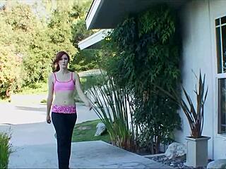 Redhead lesbian chats dirty while face sitting her skinny friend 😏