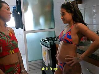 Sluts complain about bad husbands, then get femdom sex!