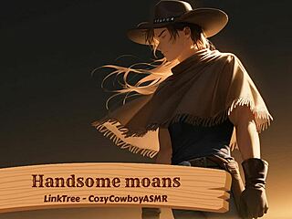 Why is the handsome guy moaning alone in ecstasy?