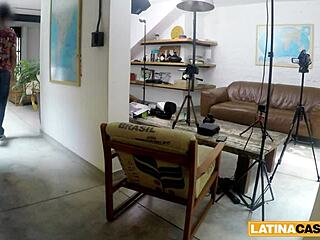 Young latina in casting