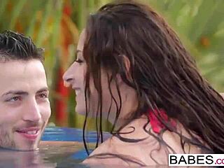 Babes Elegant Anal Fun Pool Starring Joel and Martina Gold