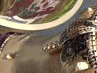 osu kinpou show costume slips revealing nipples