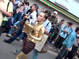 osu kinpou show costume slips revealing nipples