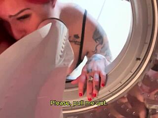 she stuck in washer, i fuck her hard