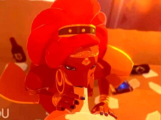 Urbosa Sucking and Fucking Hard Action