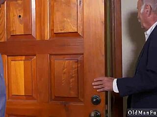 Passionate old and young threesome south of the border