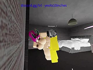 this whore in roblox game gets fucked hard, craving that cum