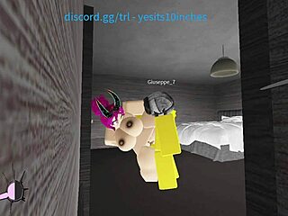 this whore in roblox game gets fucked hard, craving that cum
