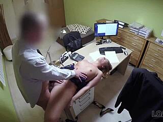 Czech Blonde Has Wild Sex For Cash At Loan Agency