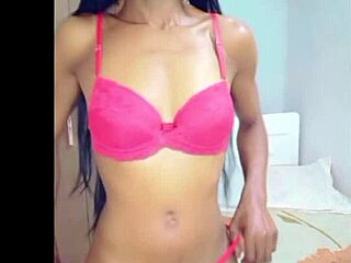 is magrinha sensualizing with masturbation?