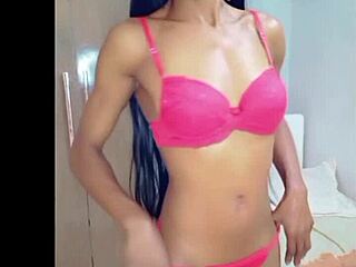 is magrinha sensualizing with masturbation?