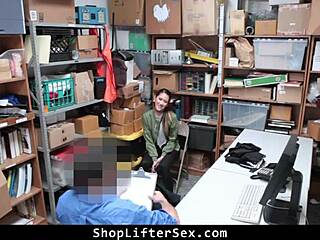 Shoplifter accepts officer's punishment eagerly