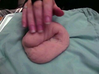 playing with a very soft and limp fake toy, no audio, homemade style
