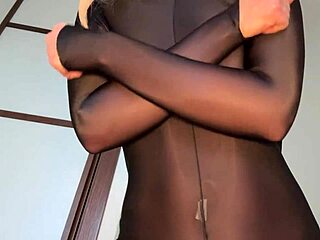 Blonde In Stocking Suit Gets Anal