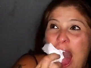 my husband films me sucking cocks at the gloryhole