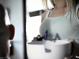 Hot stepdaughter wants to fuck stepdad's fat dick