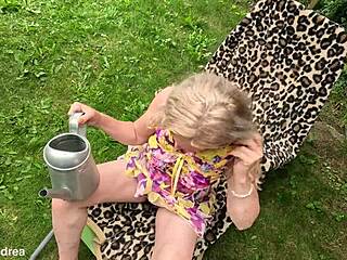 she gets SEDUCED to ORGASM by that WATERING CAN in a wild session