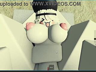 Roblox Girl Gets Rough Pussy Fucking on Beach